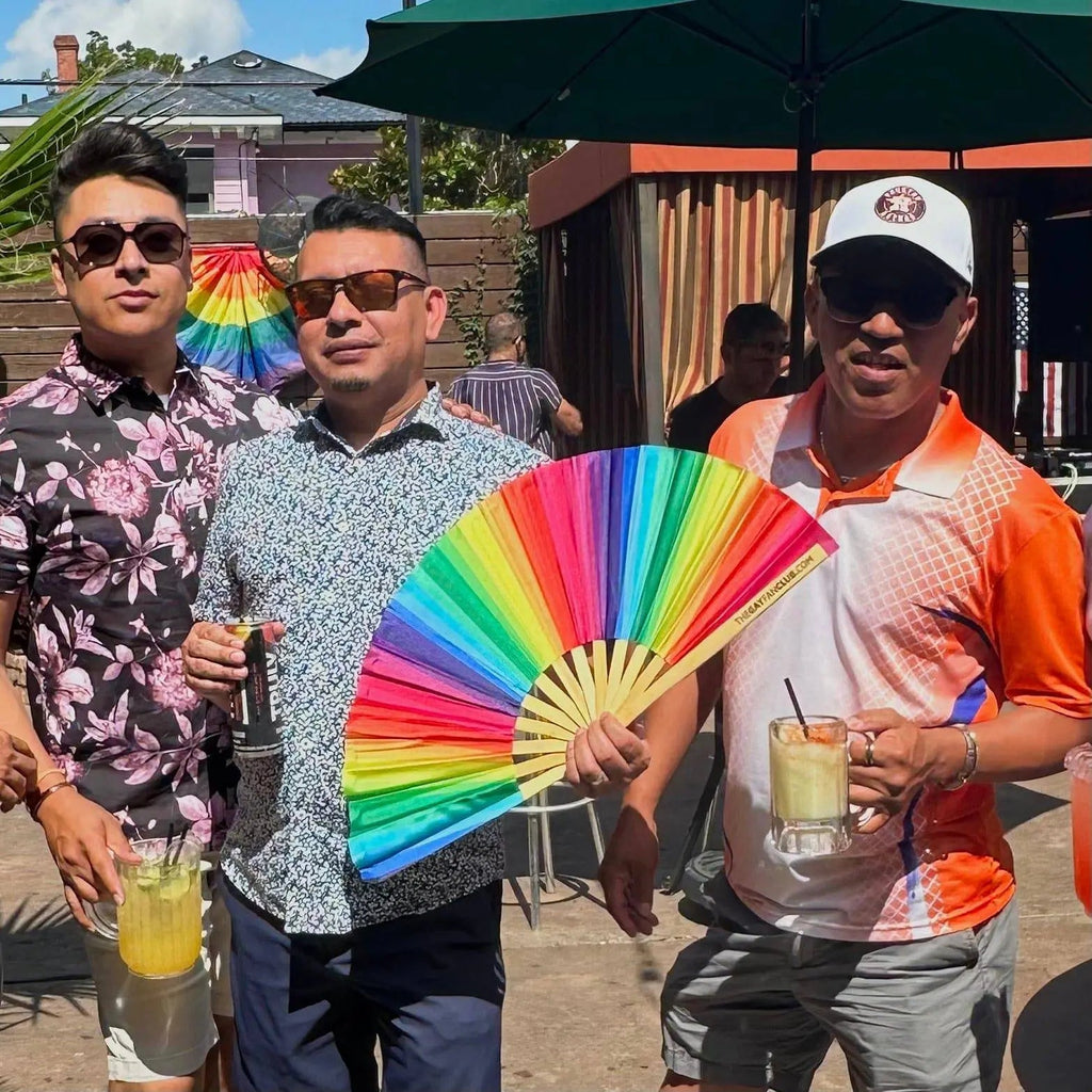 Rainbow Folding Fan The Gay Fan Club