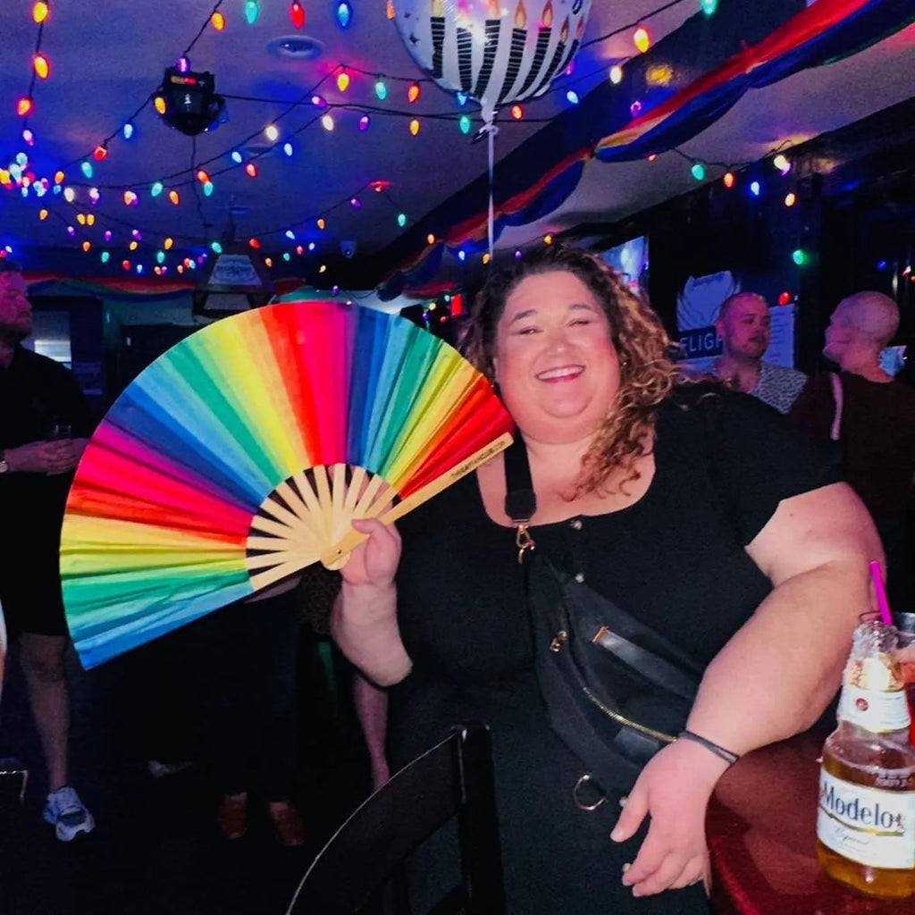 Rainbow Folding Fan The Gay Fan Club