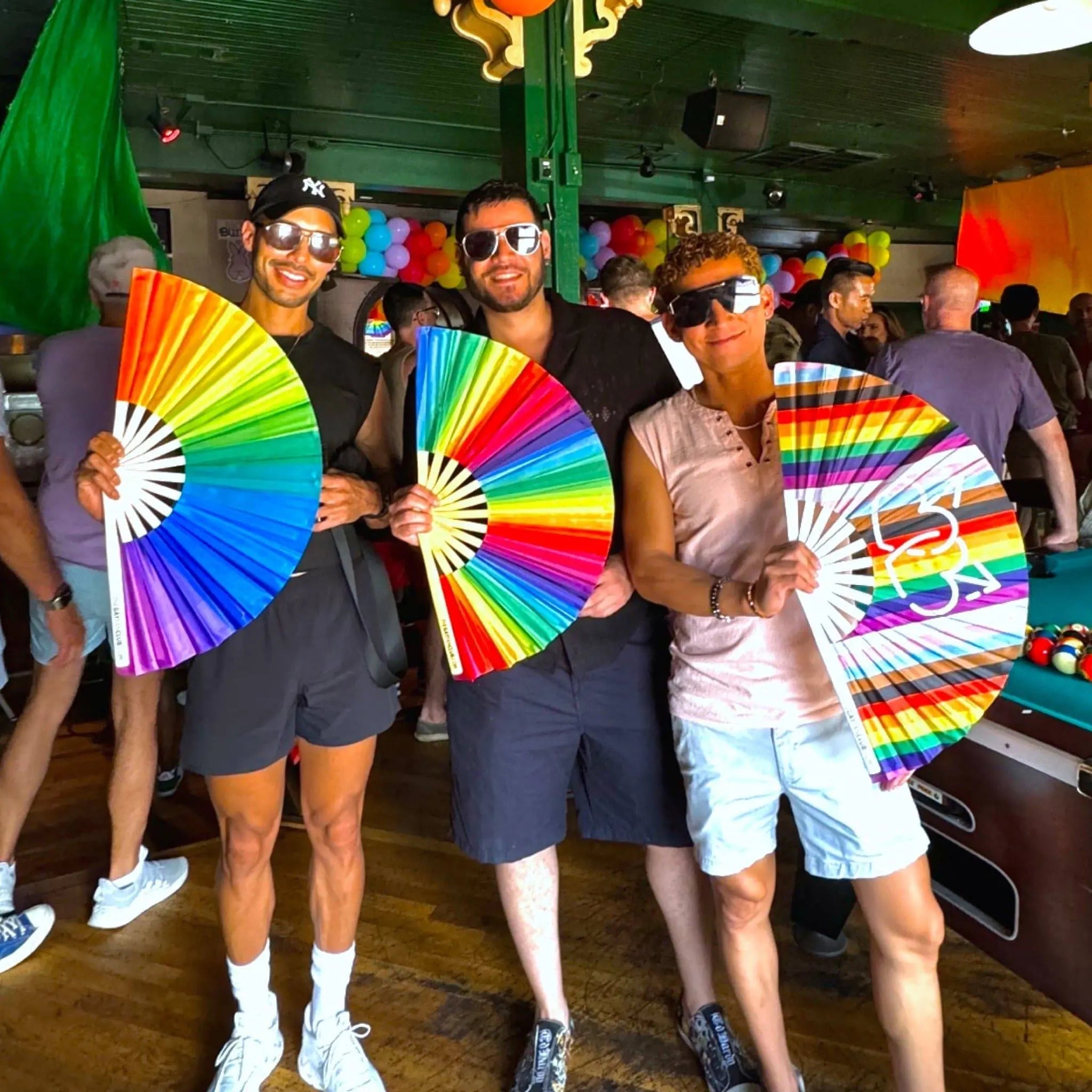 Rainbow Folding Fan The Gay Fan Club