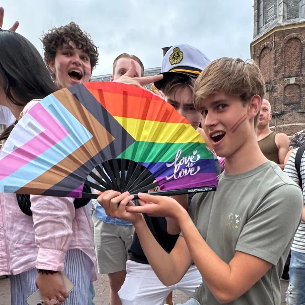 Pride Rainbow Flag Fan The Gay Fan Club