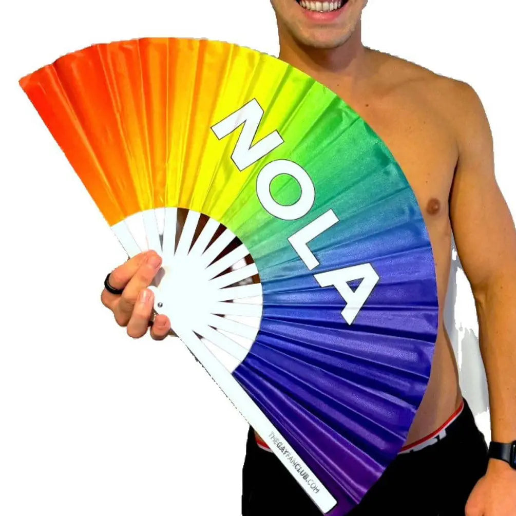 NOLA Rainbow Fan The Gay Fan Club