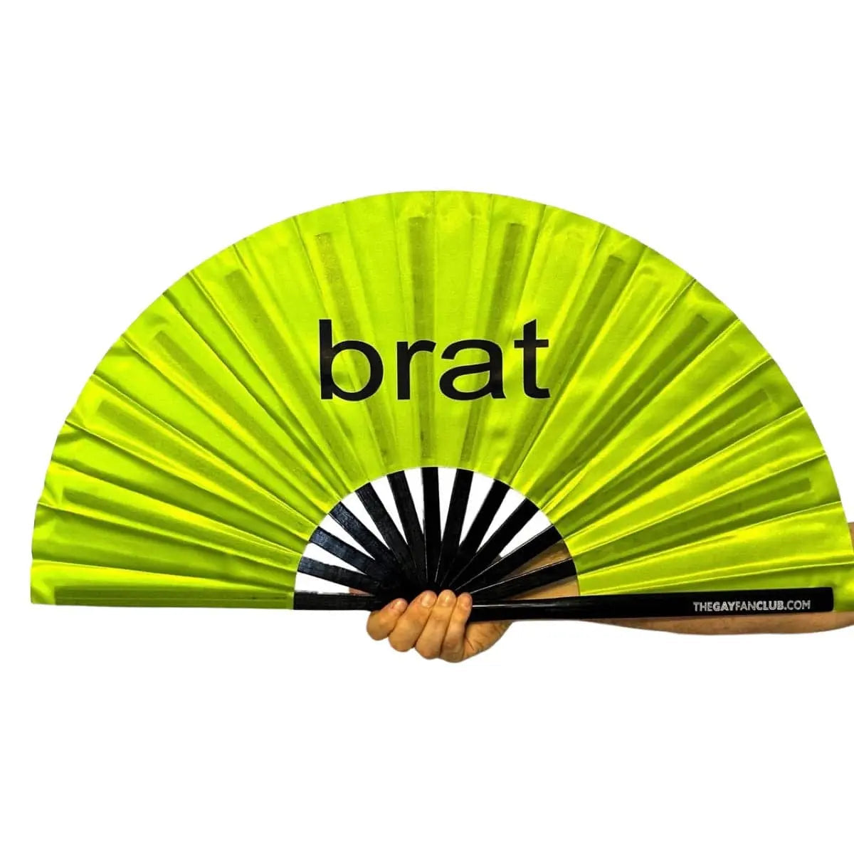 "Brat" Green Fan The Gay Fan Club