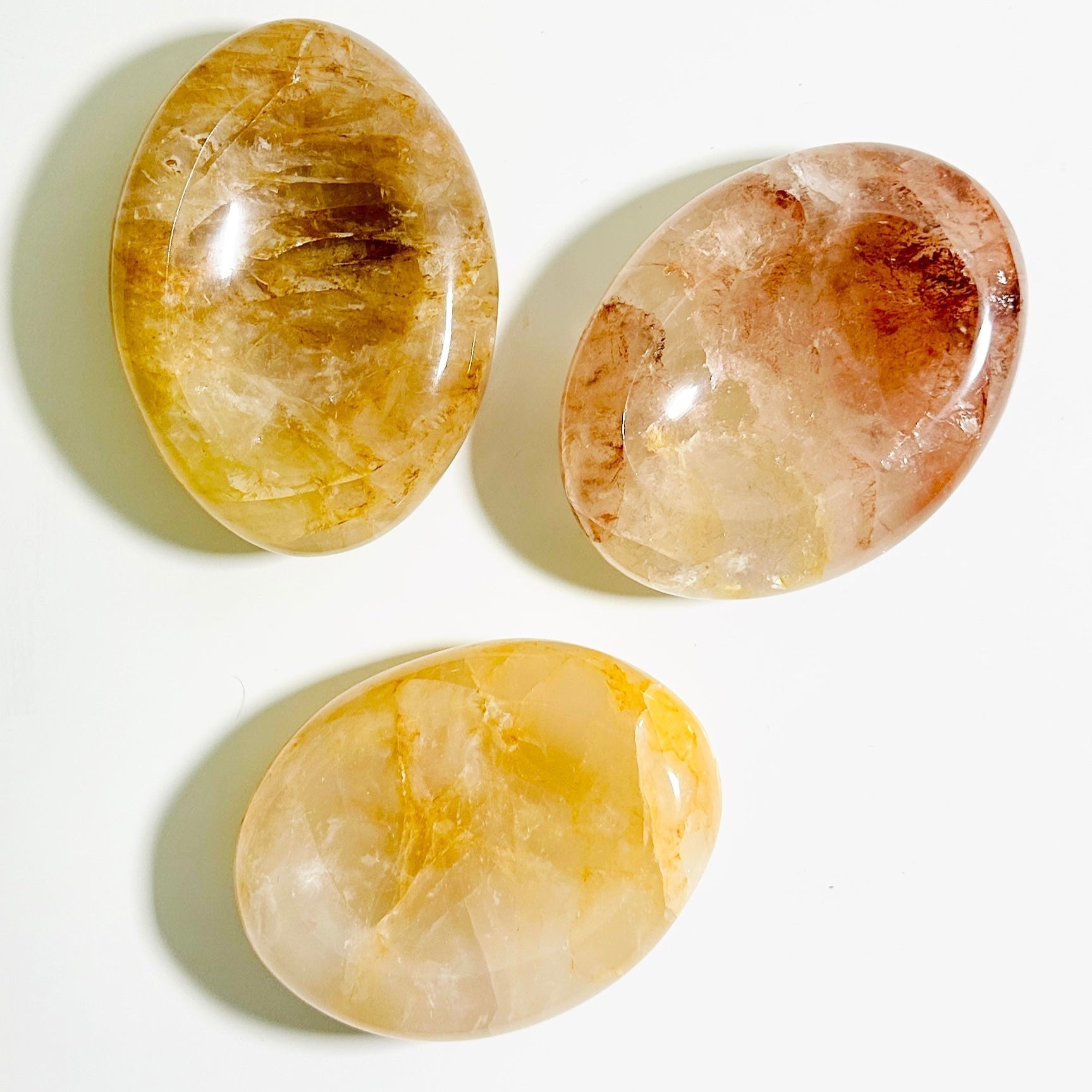 Handpicked Hematoid Quartz Oval Soap Dish – Natural Polished Stone KREATEUR MIAMI