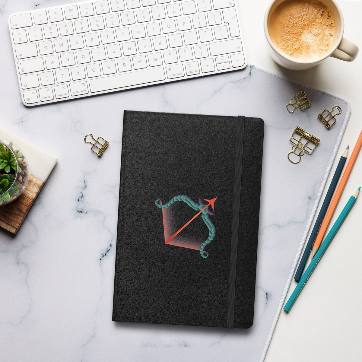 Sagittarius Hardcover-bound Notebook Desksmith