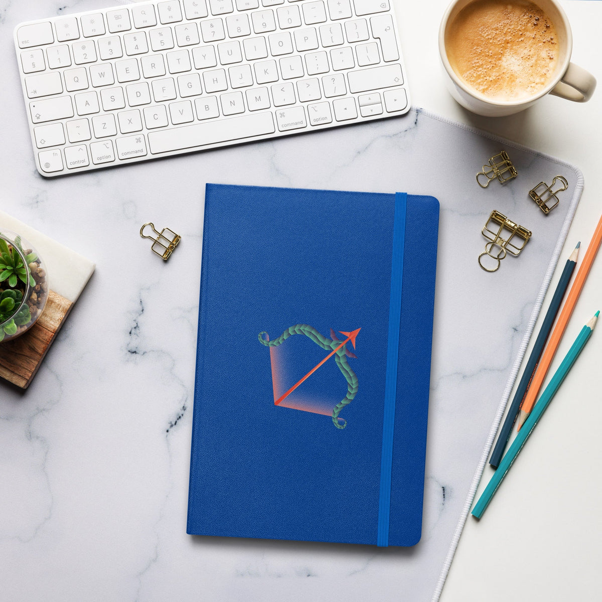 Sagittarius Hardcover-bound Notebook Desksmith