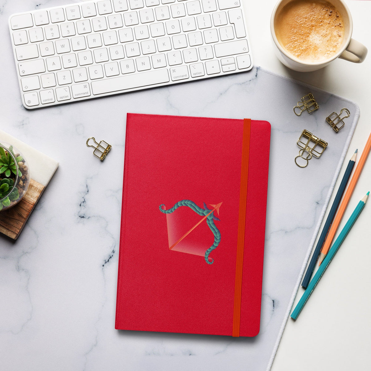 Sagittarius Hardcover-bound Notebook Desksmith
