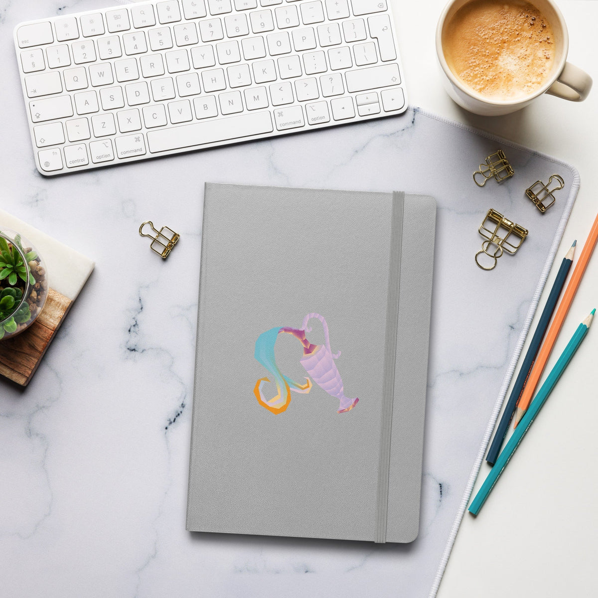 Aquarius Hardcover-bound Notebook Desksmith