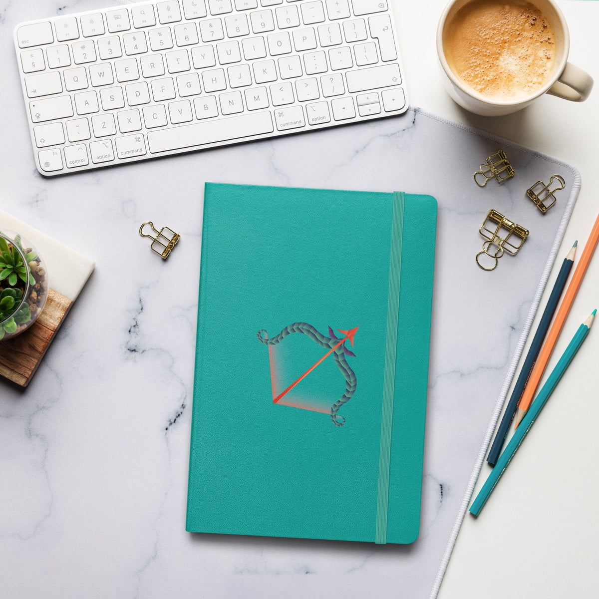 Sagittarius Hardcover-bound Notebook Desksmith