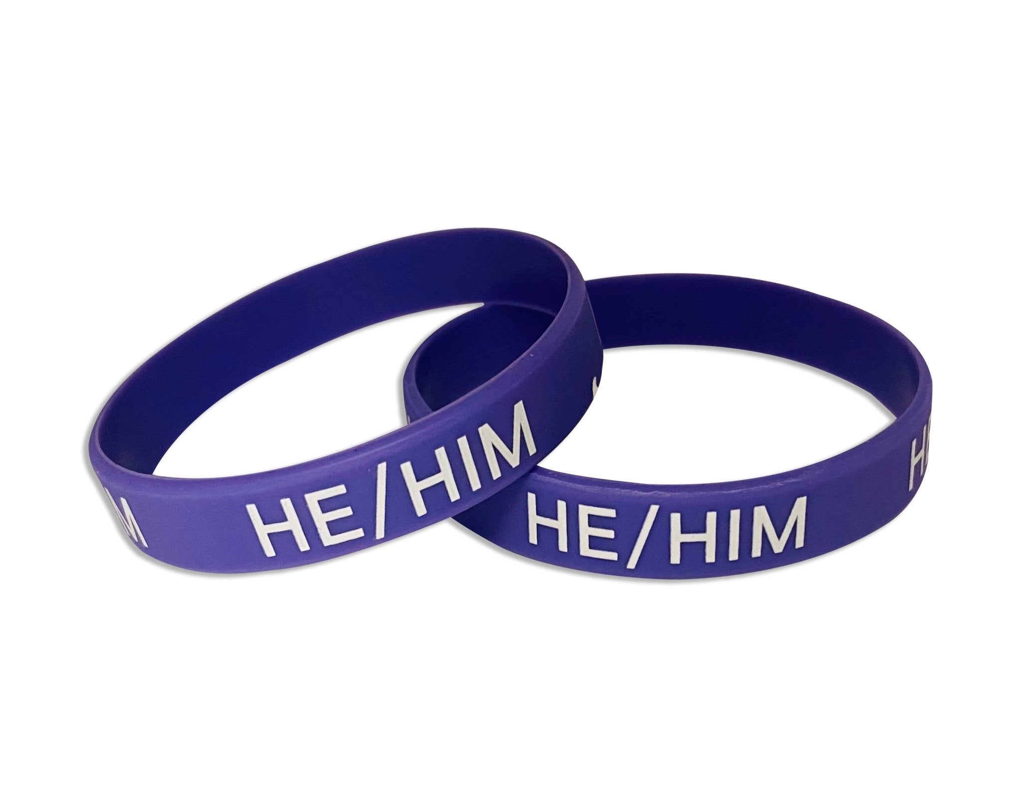 He Him Pronoun Silicone Bracelets The Awareness Company