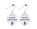 Heart Shaped Arthritis Awareness Earrings The Awareness Company