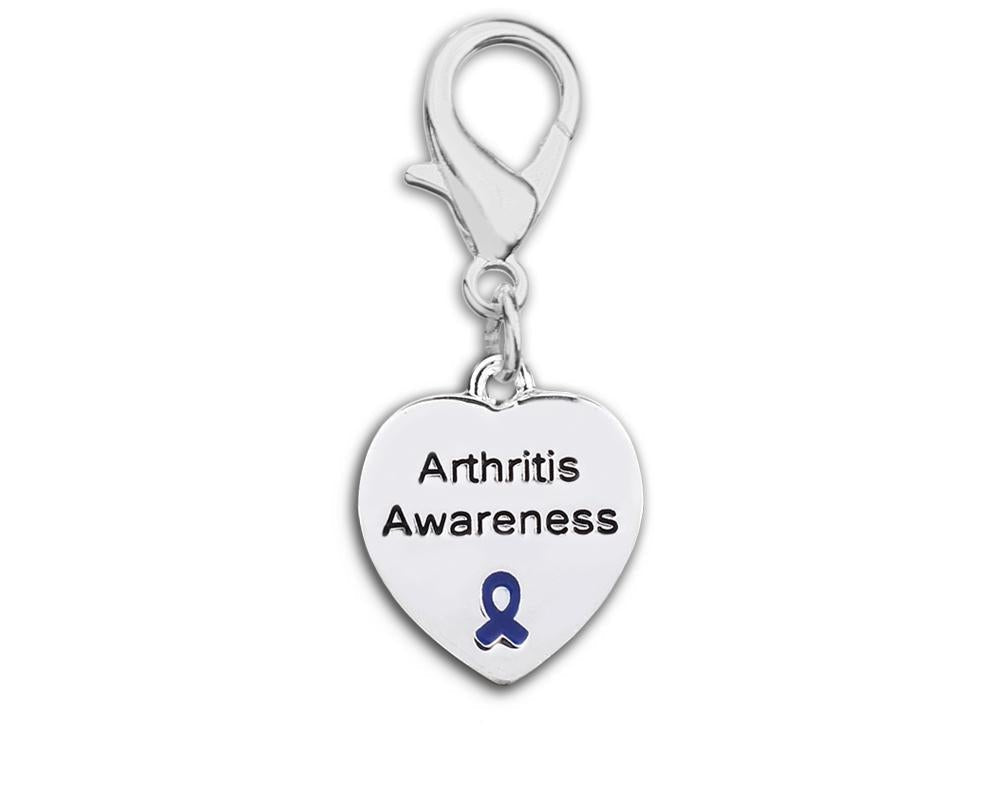 Heart Shaped Arthritis Awareness Hanging Charms The Awareness Company