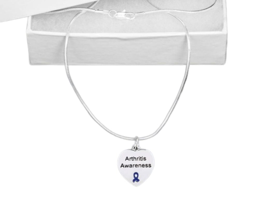 Heart Shaped Arthritis Awareness Necklaces The Awareness Company