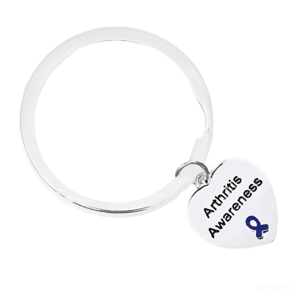 Heart Shaped Arthritis Awareness Split Style Key Chains The Awareness Company