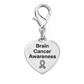 Heart Shaped Brain Cancer Hanging Charms The Awareness Company