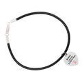 Heart Shaped Breast Cancer Awareness Charm Leather Cord Bracelets The Awareness Company