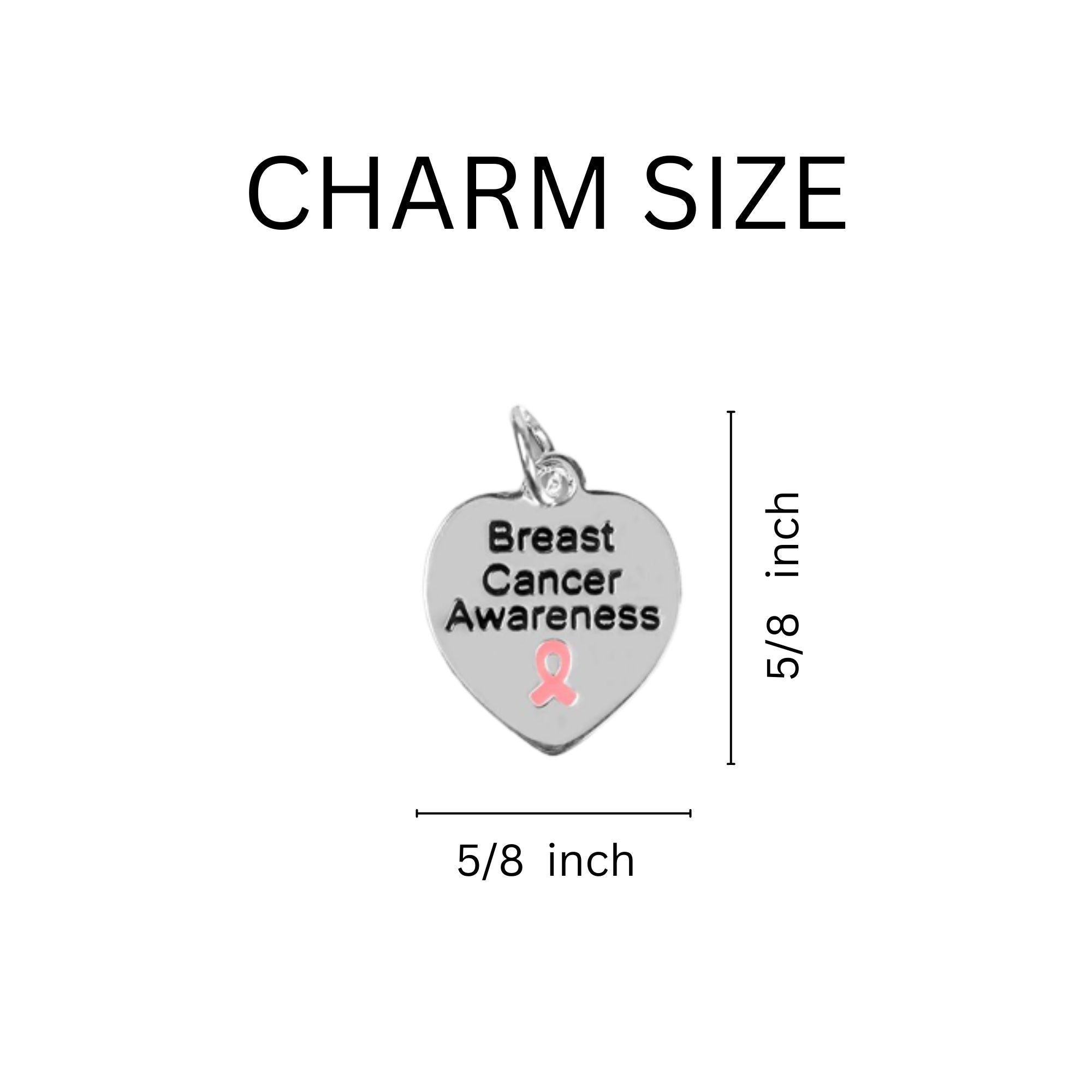 Heart Shaped Breast Cancer Awareness Pink Ribbon Keychains The Awareness Company