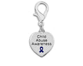 Heart Shaped Child Abuse Awareness Hanging Charms The Awareness Company