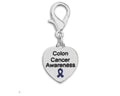 Heart Shaped Colon Cancer Awareness Hanging Charms The Awareness Company