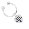 Heart Shaped Colon Cancer Awareness Key Chains The Awareness Company