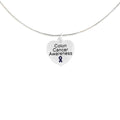 Heart Shaped Colon Cancer Awareness Necklaces The Awareness Company