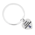 Heart Shaped Colon Cancer Awareness Split Style Key Chains The Awareness Company