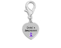 Heart Shaped Crohn's Disease Awareness Hanging Charms The Awareness Company