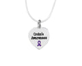 Heart Shaped Crohn's Disease Awareness Necklaces The Awareness Company