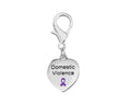 Heart Shaped Domestic Violence Awareness Hanging Charms The Awareness Company