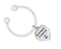 Heart Shaped Domestic Violence Awareness Keychains The Awareness Company