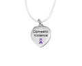Heart Shaped Domestic Violence Awareness Necklaces The Awareness Company