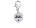 Heart Shaped Epilepsy Awareness Hanging Charms The Awareness Company