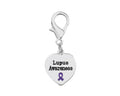 Heart Shaped Lupus Awareness Hanging Charms The Awareness Company