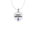 Heart Shaped Lupus Awareness Necklaces The Awareness Company