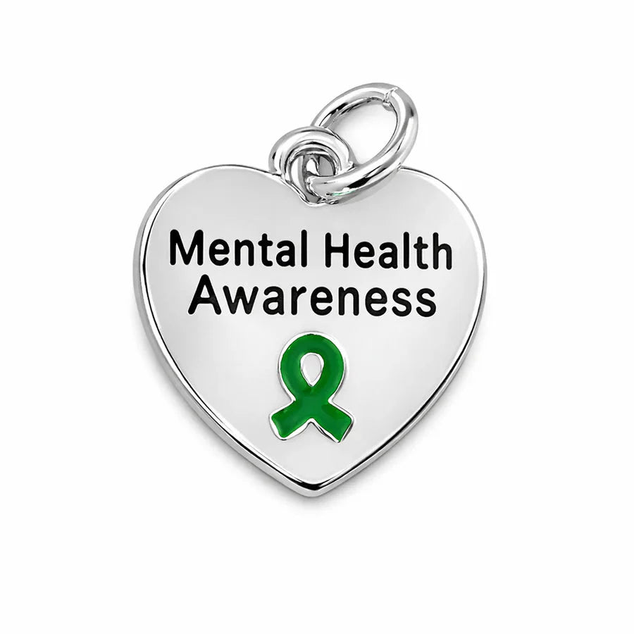 Heart Shaped Mental Health Charms The Awareness Company