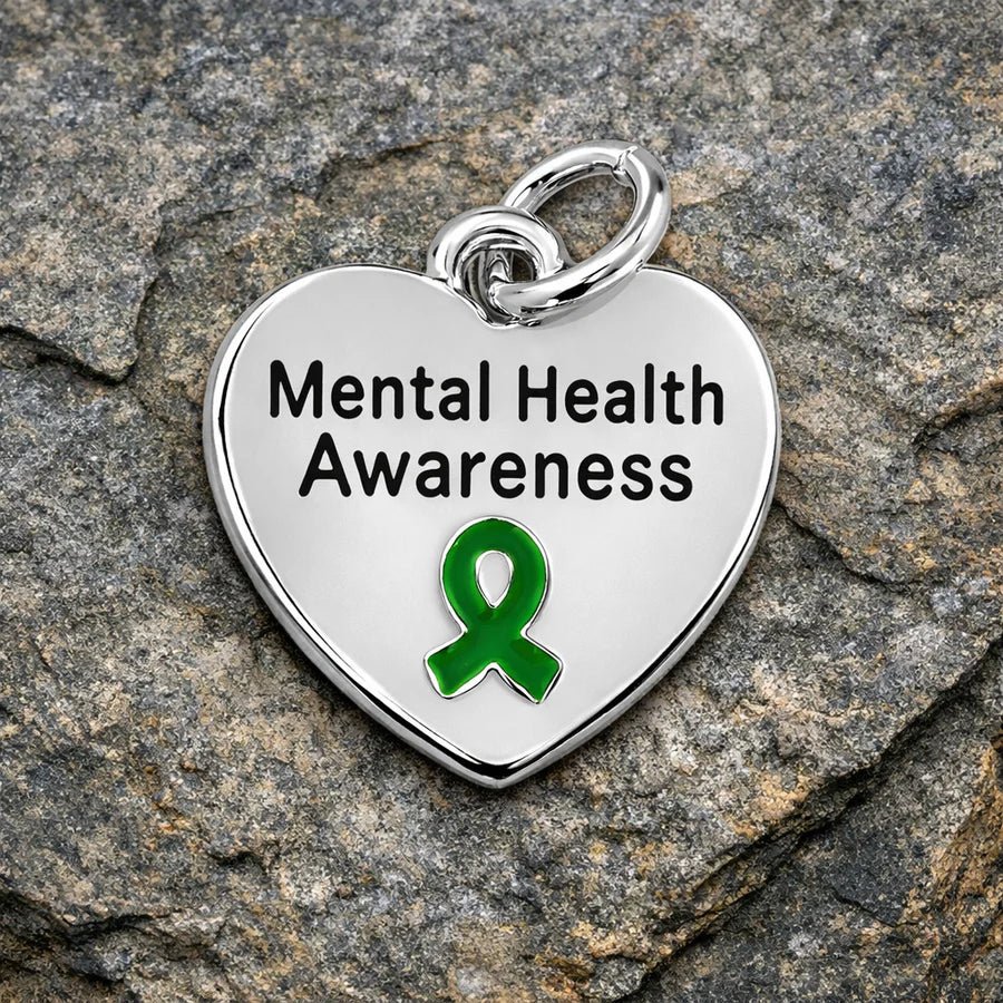 Heart Shaped Mental Health Charms The Awareness Company