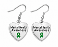 Heart Shaped Mental Health Earrings The Awareness Company