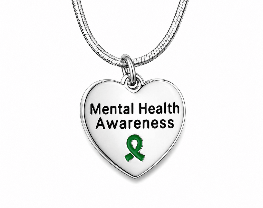 Heart Shaped Mental Health Necklaces The Awareness Company