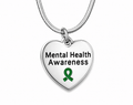 Heart Shaped Mental Health Necklaces The Awareness Company
