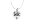 Heart Shaped Ovarian Cancer Awareness Necklaces The Awareness Company