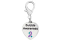 Heart Shaped Suicide Awareness Hanging Charms The Awareness Company