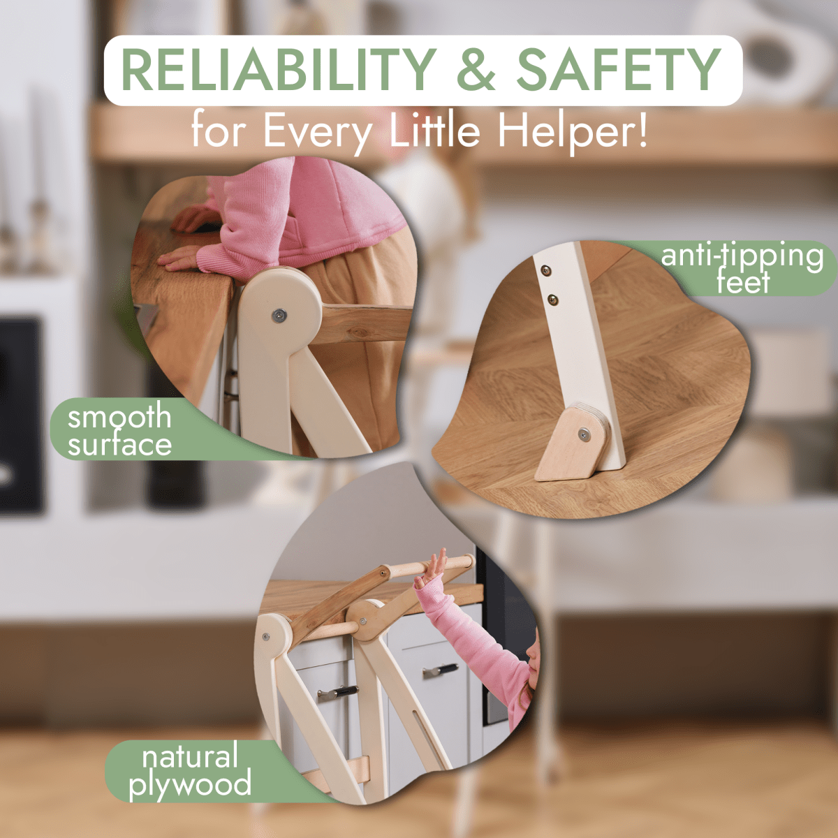 Helper Tower: A Multi-functional Foldable Step Stool for Kids Goodevas B2B
