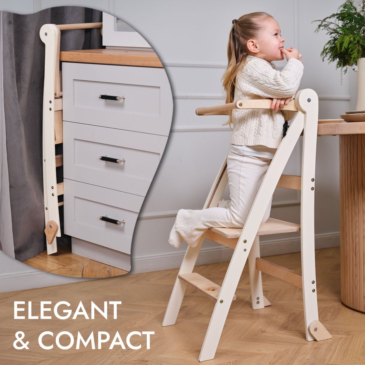 Helper Tower: A Multi-functional Foldable Step Stool for Kids Goodevas B2B