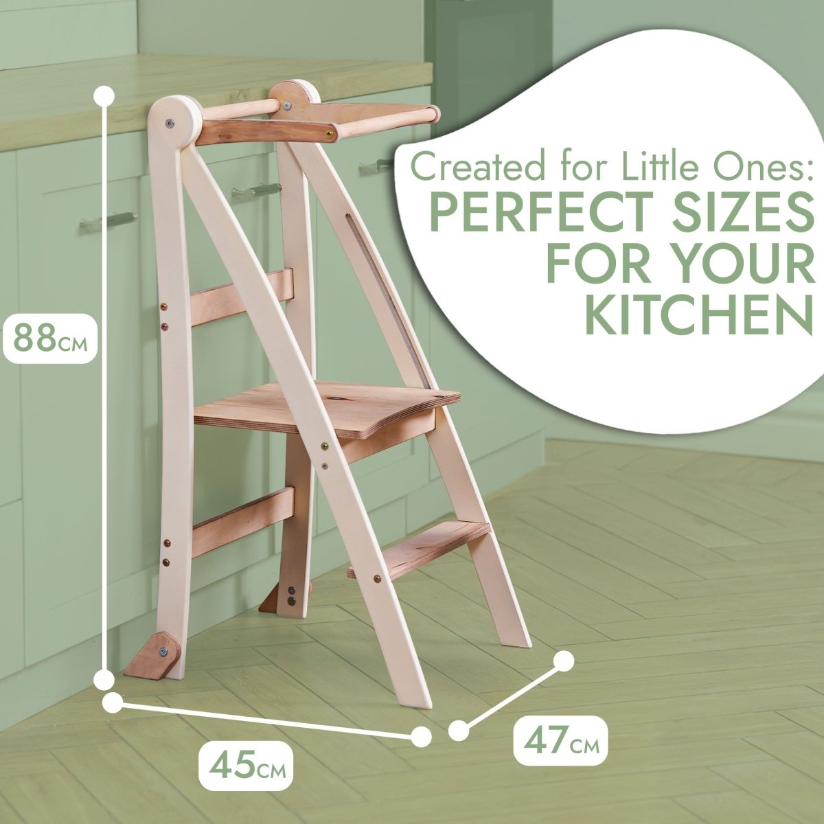 Helper Tower: A Multi-functional Foldable Step Stool for Kids Goodevas B2B