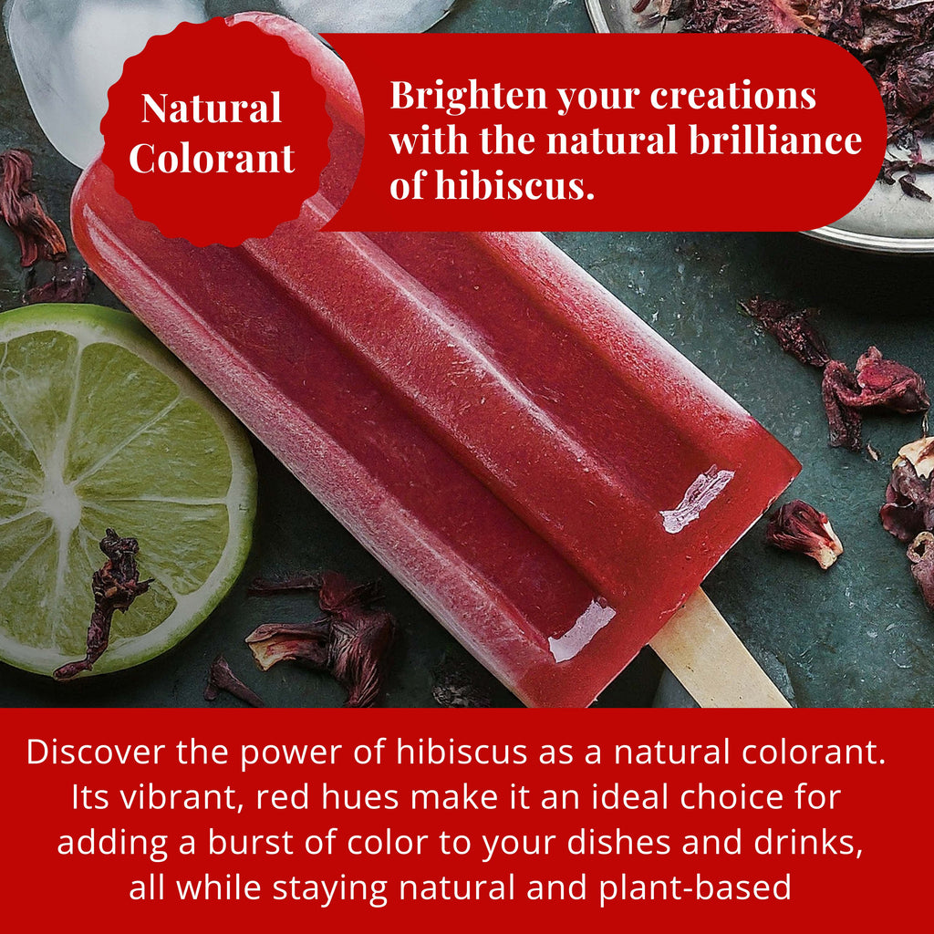 Akshit 5 oz. Dried Hibiscus Flowers (Flor de Jamaica) Tea | Loose Leaf Tea | Caffeine-Free | Vegan Friendly | Fleurs d'hibiscus – Antioxidant Herbal Tea Akshit