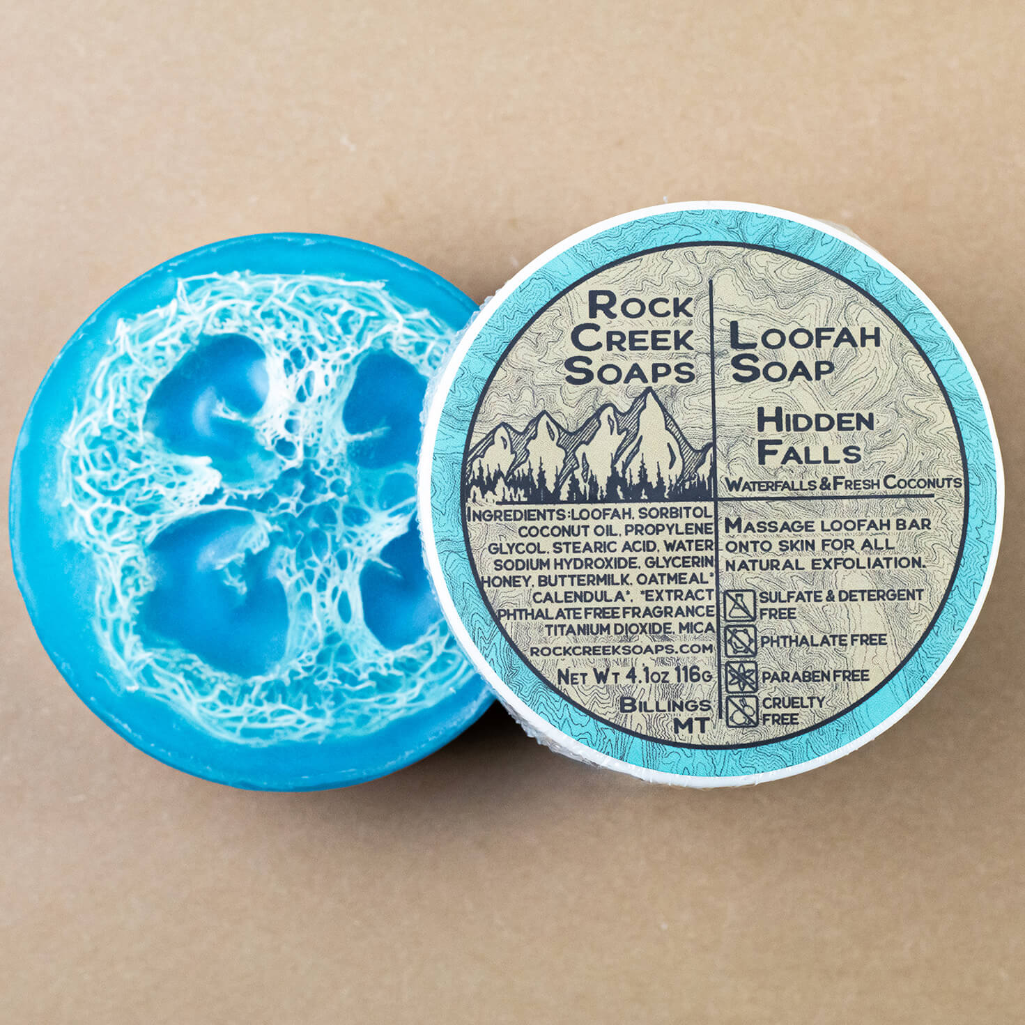 LOOFAH SOAP | Hidden Falls Rock Creek Soaps