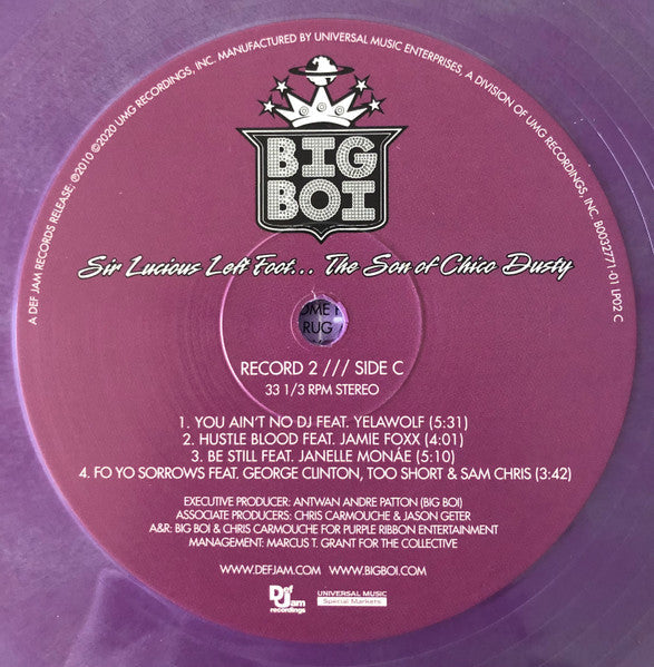 Big Boi - Sir Lucious Left Foot... The Son Of Chico Dusty (2xVINYL) | Mint (M) Mint (M) Love Vinyl Records