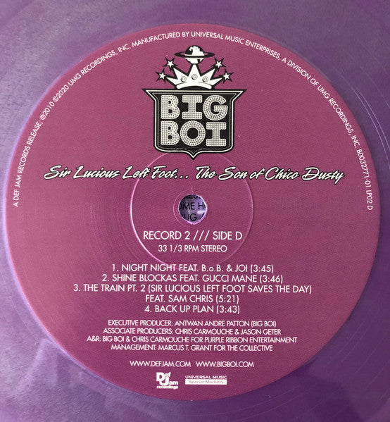 Big Boi - Sir Lucious Left Foot... The Son Of Chico Dusty (2xVINYL) | Mint (M) Mint (M) Love Vinyl Records
