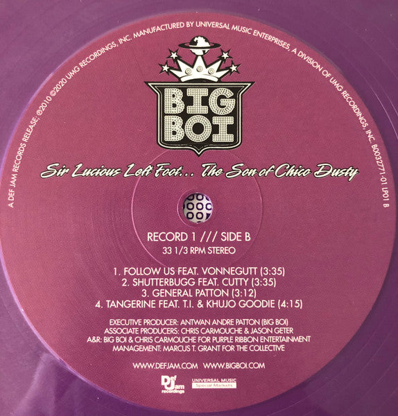Big Boi - Sir Lucious Left Foot... The Son Of Chico Dusty (2xVINYL) | Mint (M) Mint (M) Love Vinyl Records