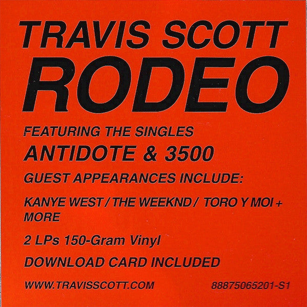 Travis Scott (2) - Rodeo | Mint (M) Mint (M) Love Vinyl Records