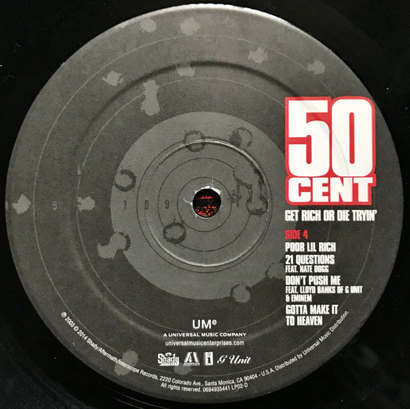 Get Rich Or Die Tryin' (2xVINYL) | Near Mint- (NM-) Near Mint (NM or M-) Love Vinyl Records
